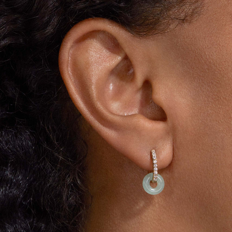 Small Donut Hoop Charms Set