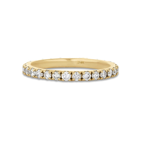 Stone and Strand 14K Yellow Gold Classic Diamond Eternity Band Front Image
