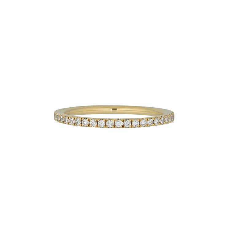 Stone and Strand 14K Yellow Gold Classic Diamond Eternity Ring Front Image