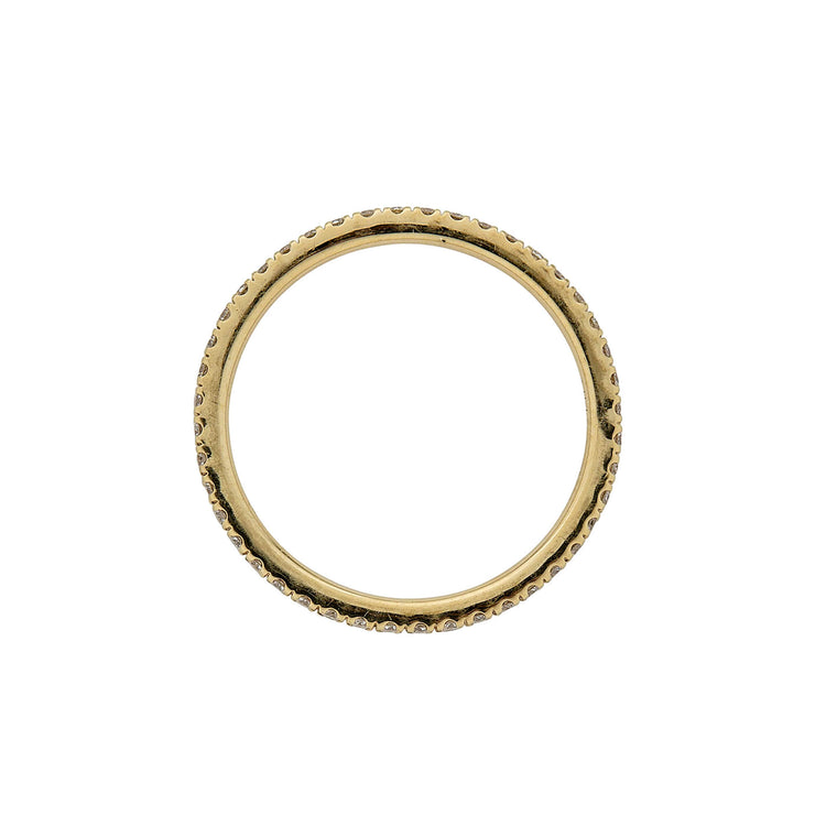 Stone and Strand 14K Yellow Gold Classic Diamond Eternity Ring Top Image