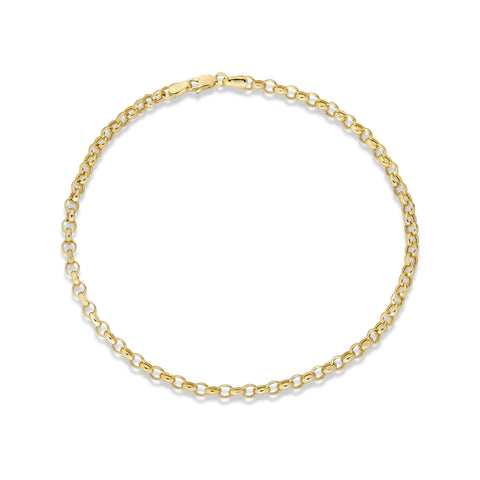 Stone and Strand 14K Yellow Gold Classic Rolo Anklet Top Image