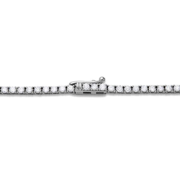 Stone and Strand 14K White Gold Unflippable Tennis Choker Close Up Image