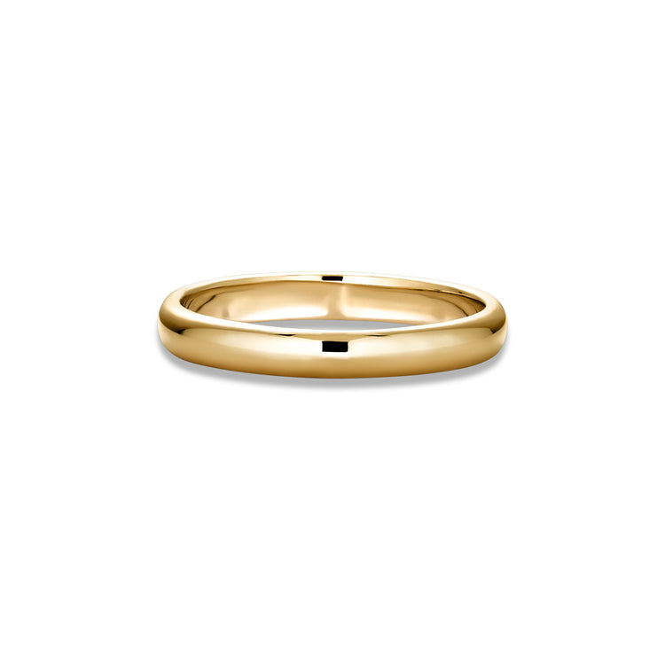 Stone and Strand 14K Yellow Gold Classique Band 3mm Rear Image