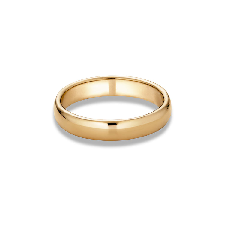 Stone and Strand 14K Yellow Gold Classique Band 4mm Rear Image