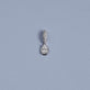 Stone and Strand Sterling Silver Cluny LAB-Created Pear Diamond Charm Editorial Image