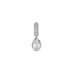 Stone and Strand Sterling Silver Cluny LAB-Created Pear Diamond Charm Front Image