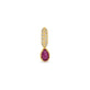 Stone and Strand 14K Yellow Gold Cluny Ruby Teardrop Pave Charm Front Image