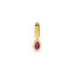 Stone and Strand 14K Yellow Gold Cluny Ruby Teardrop Pave Charm Rear Image