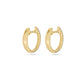 Stone and Strand 10K Yellow Gold Come Closer Diamond Mini Huggies Rear Image