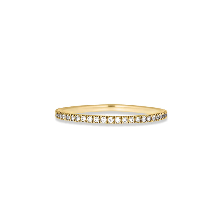 Stone and Strand 14K Yellow Gold Come Closer Eternity Ring Front Image