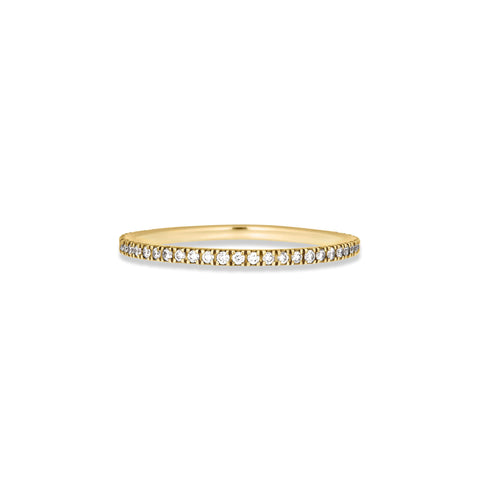 Stone and Strand 14K Yellow Gold Come Closer Eternity Ring Front Image