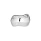 Stone and Strand Sterling Silver Contour Knife Edge Ring Front Image