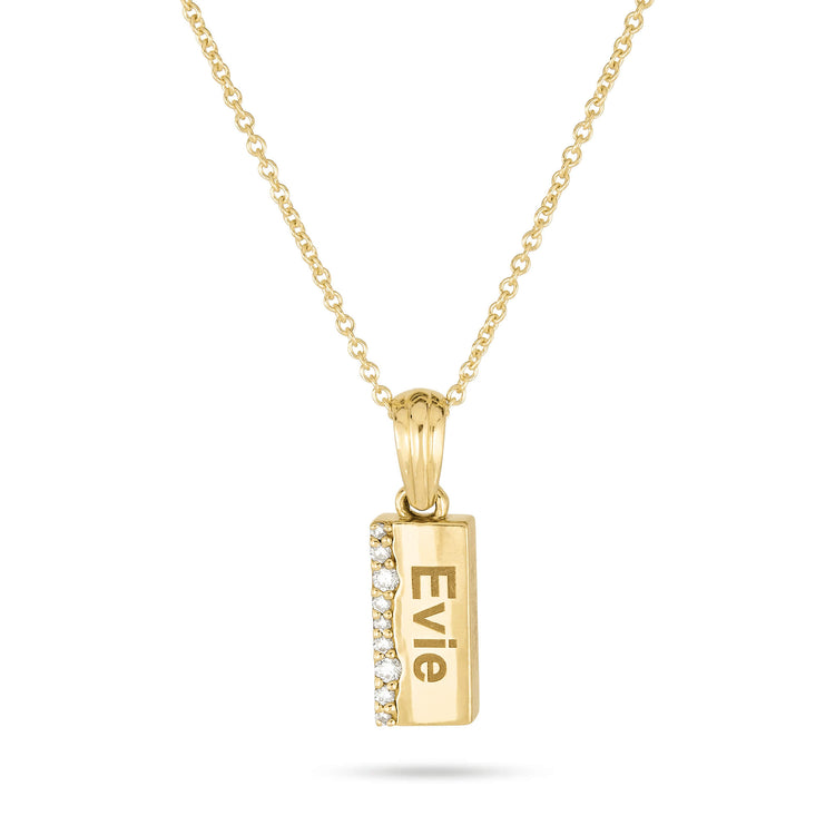 Stone and Strand 14K Yellow Gold Cream Cheese Brunch Necklace Front Image