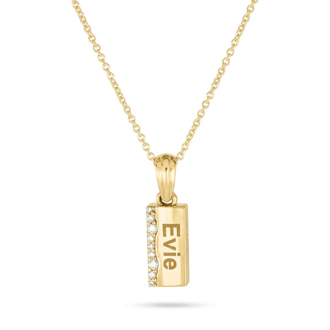 Stone and Strand 14K Yellow Gold Cream Cheese Brunch Necklace Front Image