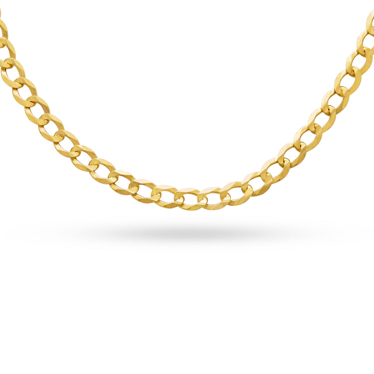 Stone and Strand 10K Yellow Gold Curbside Chain Necklace Close Up Image