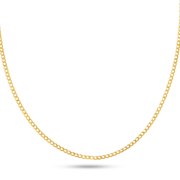 Stone and Strand 10K Yellow Gold Curbside Chain Necklace Front Image