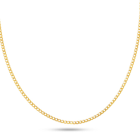 Stone and Strand 10K Yellow Gold Curbside Chain Necklace Front Image