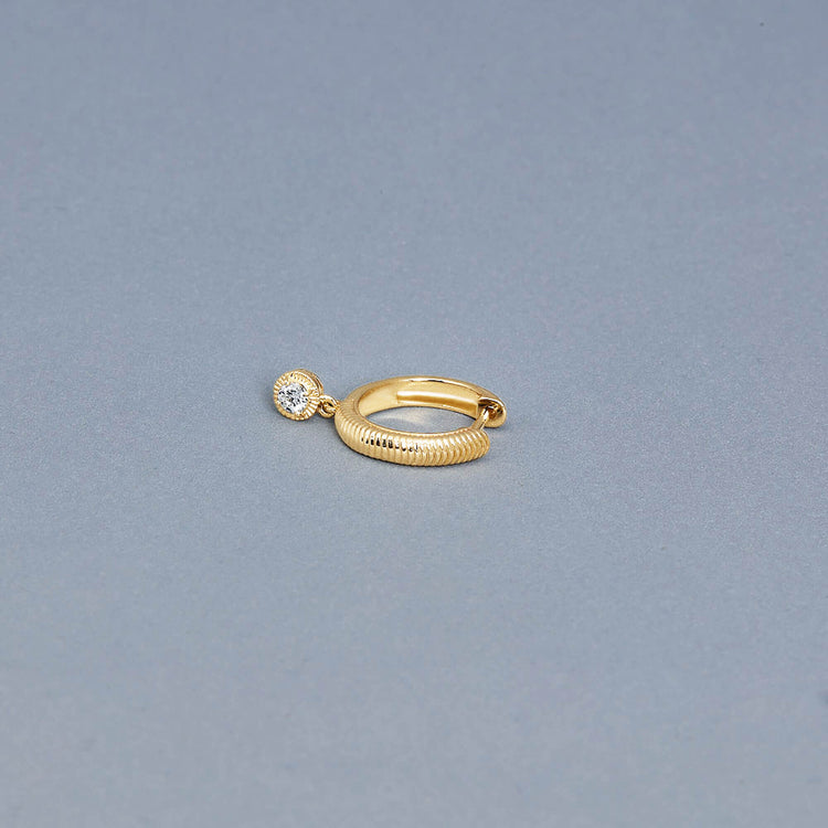 Stone and Strand 14K Yellow Gold Cyndi Earrings Editorial Image