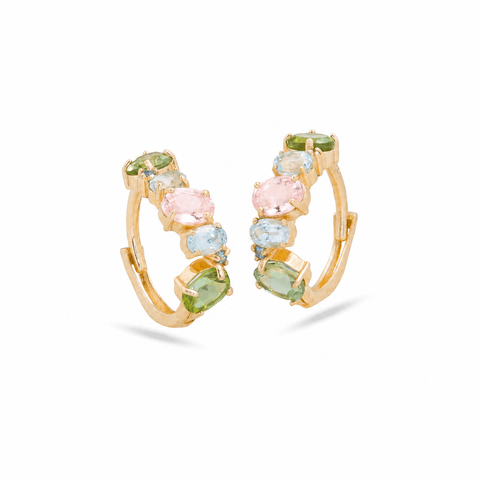Unicorn Gemstone Cluster Huggies