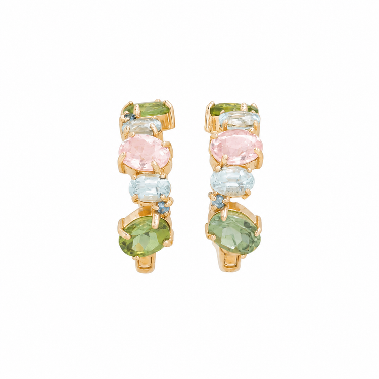 Unicorn Gemstone Cluster Huggies