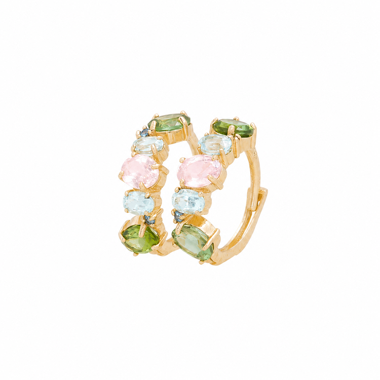 Unicorn Gemstone Cluster Huggies