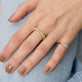 Image of 14K Yellow Gold Classic Diamond Eternity Ring with Stone and Strand Rings