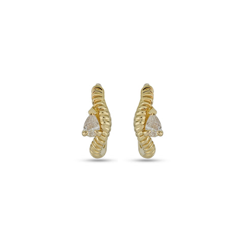 Cobra Diamond Wave Ear Huggie