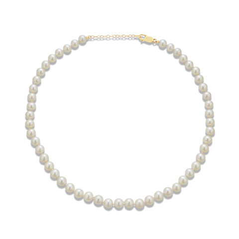 Stone and Strand 14K Yellow Gold Daily Pearl Choker Front Image