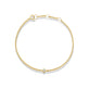 Stone and Strand 14K Yellow Gold Dainty Bezel Solitaire Curb Chain Bracelet Front Image