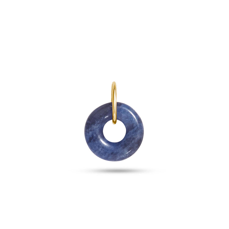 Dainty Donut Sodalite Charm