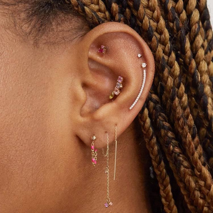 Goldie Pop Front to Back Earring