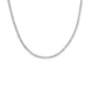 Stone and Strand 14K White Gold Dainty LAB-Created Diamond Tennis Necklace Close Up Image