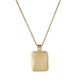 Stone and Strand 14K Yellow Gold Diamond Beekman Dog Tag Necklace Rear Image