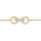 Stone and Strand 14K Yellow Gold Diamond Bridle Bracelet Close Up Image
