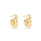 Stone and Strand 14K Yellow Gold Diamond Buoy Huggies Rear Image