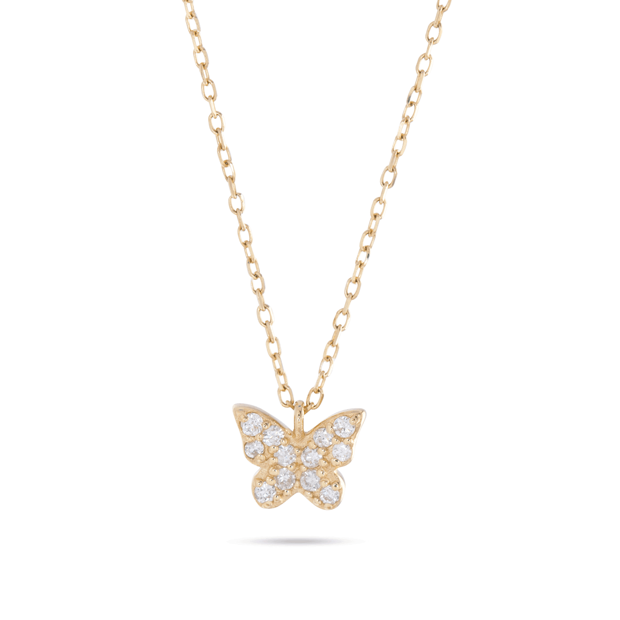 Diamond Butterfly Pendant