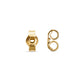 Stone and Strand 14K Yellow Gold Diamond Button Drop Earrings Backing Image
