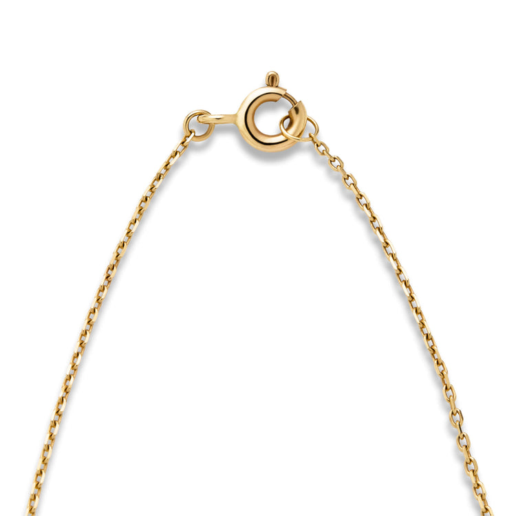 Stone and Strand 14K Yellow Gold Diamond Button Necklace Clasp Image