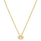 Stone and Strand 14K Yellow Gold Diamond Button Necklace Close Up Image