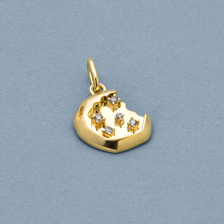 Stone and Strand 14K Yellow Gold Diamond Cookie Charm Editorial Image