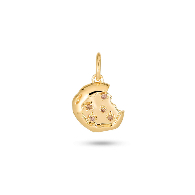 Stone and Strand 14K Yellow Gold Diamond Cookie Charm Front Image