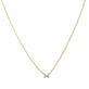 Stone and Strand 14K Yellow Gold Diamond Cross Stitch Necklace Image
