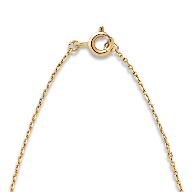 Stone and Strand 14K Yellow Gold Diamond Cross Stitch Necklace Clasp Image