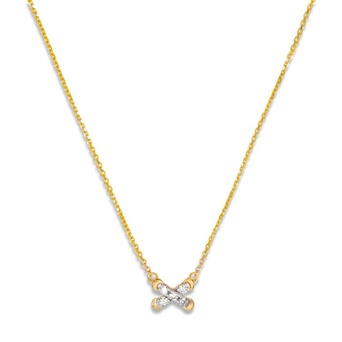 Diamond Cross Stitch Necklace