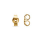 Stone and Strand 14K Yellow Gold Diamond Cross Stitch Studs Backing Image
