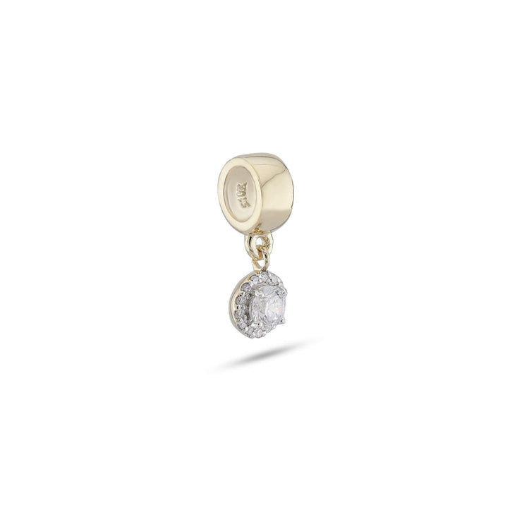 Stone and Strand 10K Yellow Gold Diamond Disco Bead Side Image