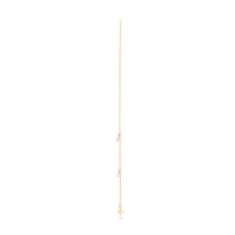 Stone and Strand 10K Yellow Gold LAB-Created Diamond Drizzle Threaders Front Single Image