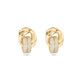 Stone and Strand 14K Yellow Gold Diamond Forme Knot Earrings Front Image