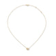 Stone and Strand 14K Yellow Gold Diamond Forme Knot Necklace Front Image