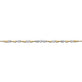 Stone and Strand 10K Yellow Gold Diamond Gold Link Bracelet Close Up Image
